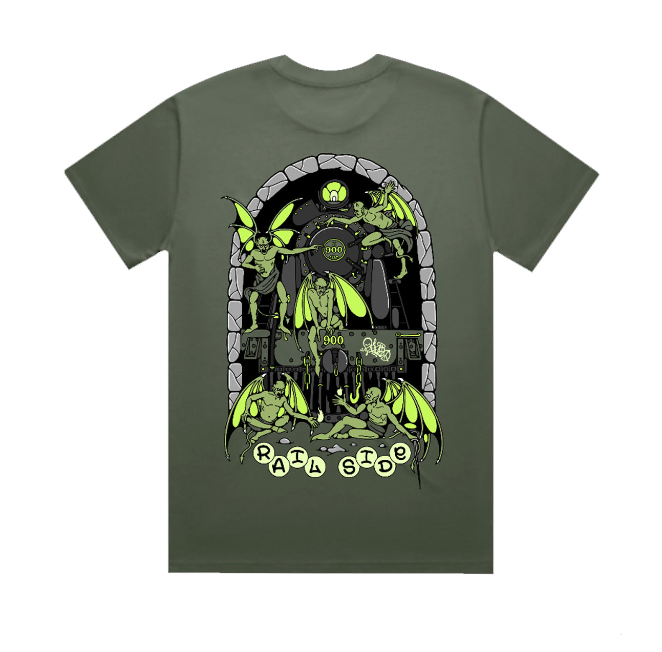 Railside x Rekso OTR T-shirt: Steam Dreams