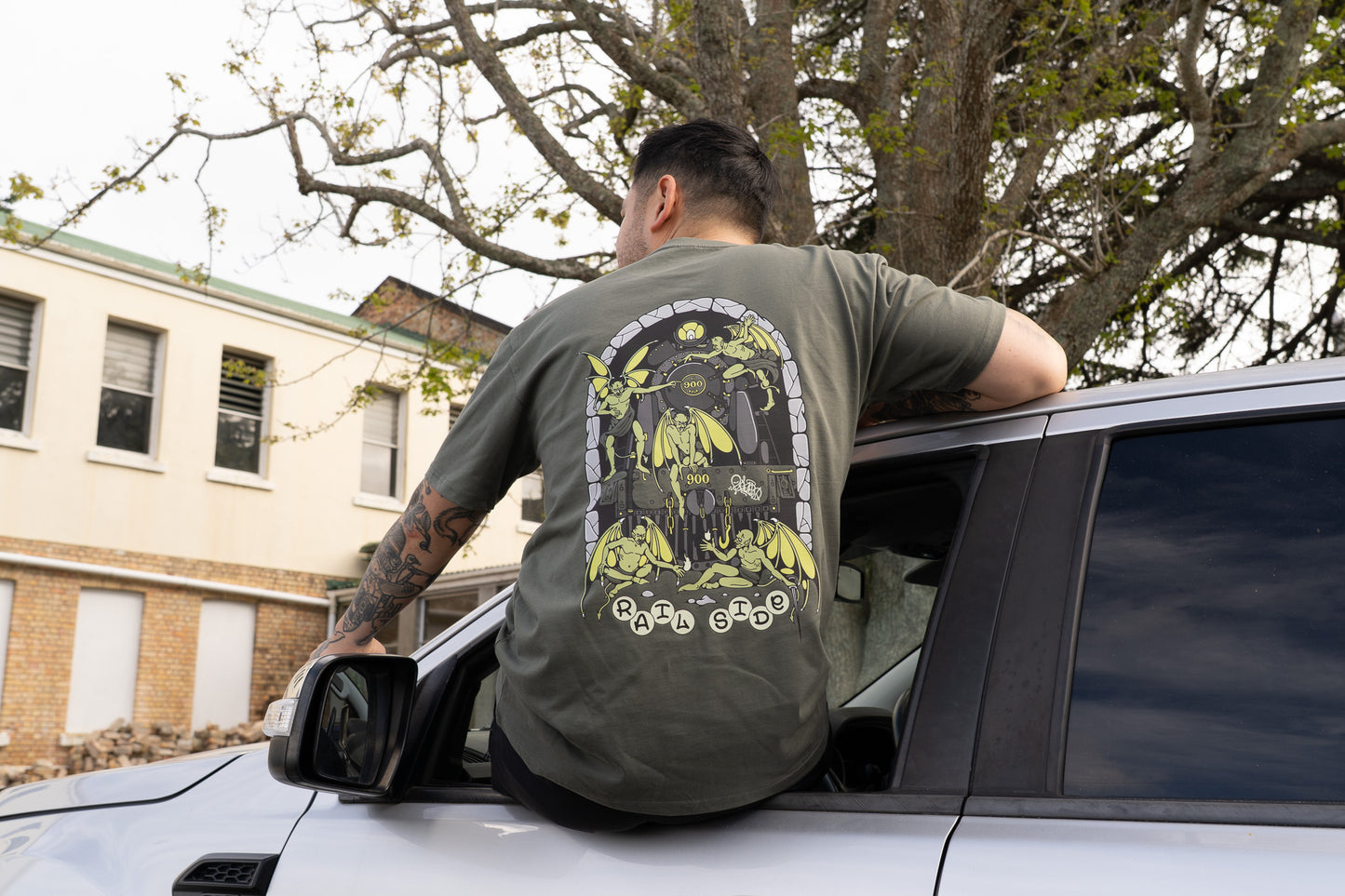 Railside x Rekso OTR T-shirt: Steam Dreams