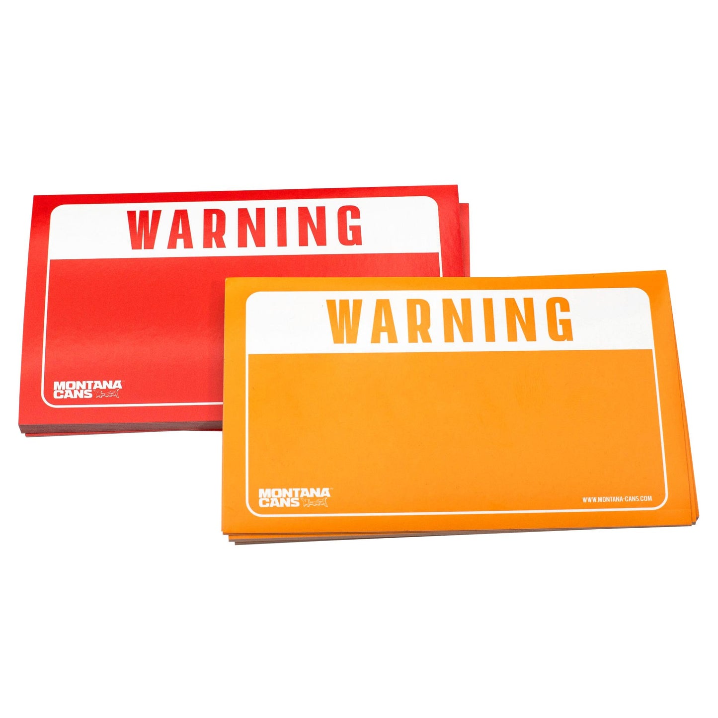 Montana Stickers: Warning Pack Red/Yellow