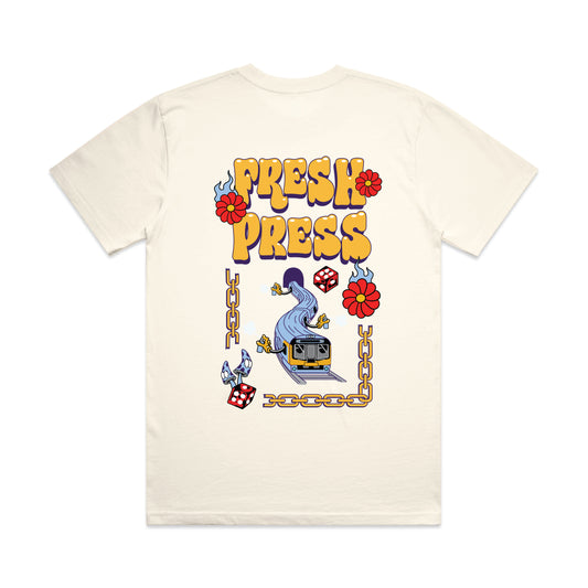 Fresh Press T Shirt: Roach (Ecru)