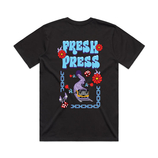Fresh Press T Shirt: Roach (Black)