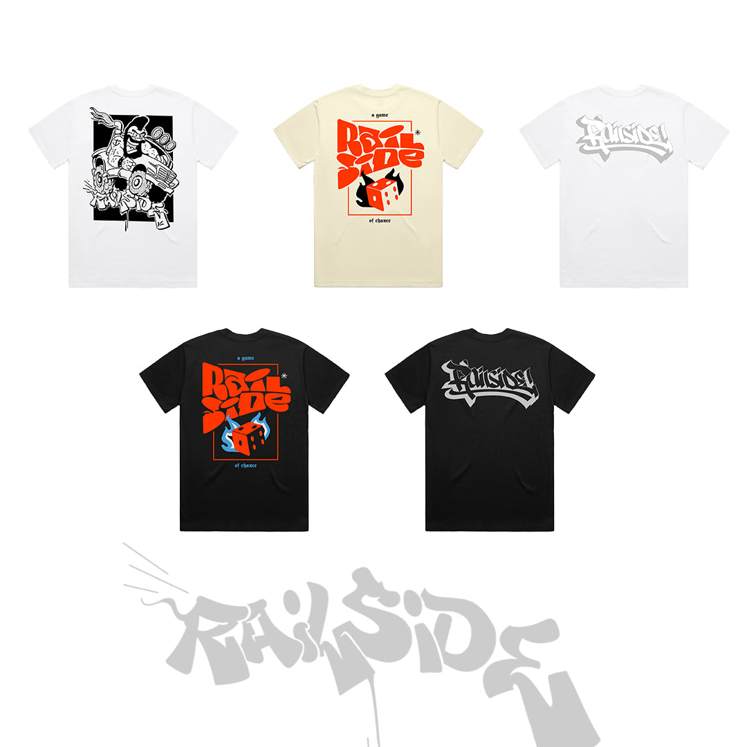 Railside x MrTee T-shirt: Truckin Hard