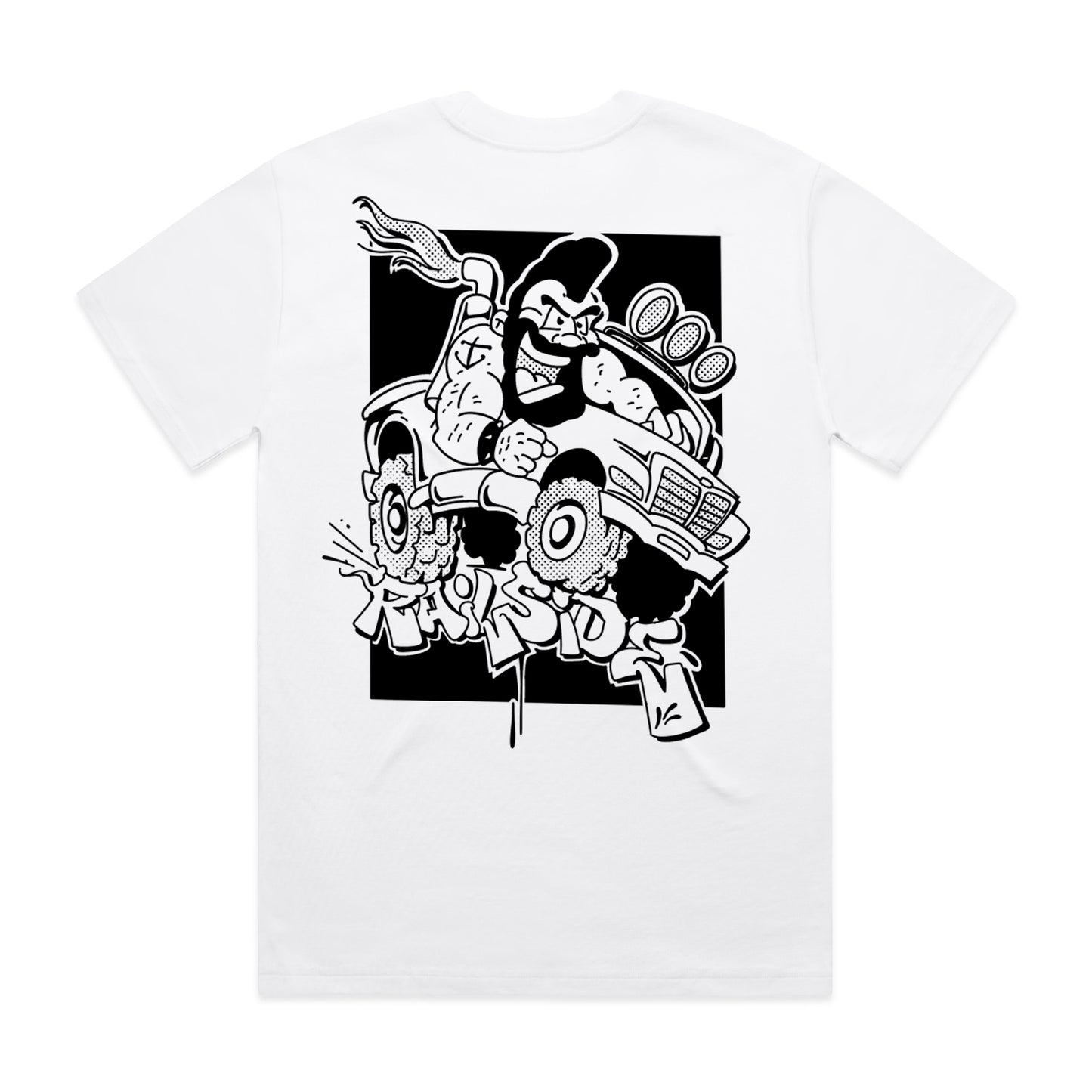 Railside x MrTee T-shirt: Truckin Hard