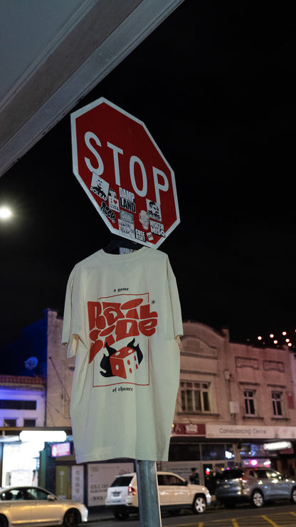 Railside x Fluro TMD T-shirt: Game of Chance