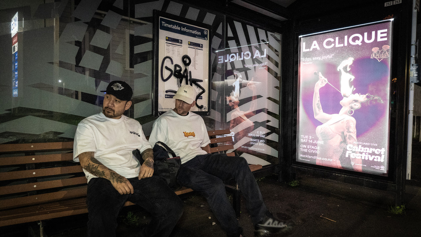 Railside x MrTee T-shirt: Truckin Hard