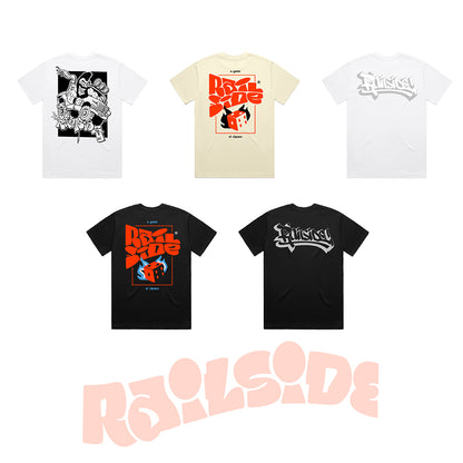 Railside x Fluro TMD T-shirt: Game of Chance