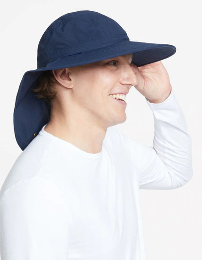 Solbari Wide Brim with Face Shield Sun Hat UPF50+